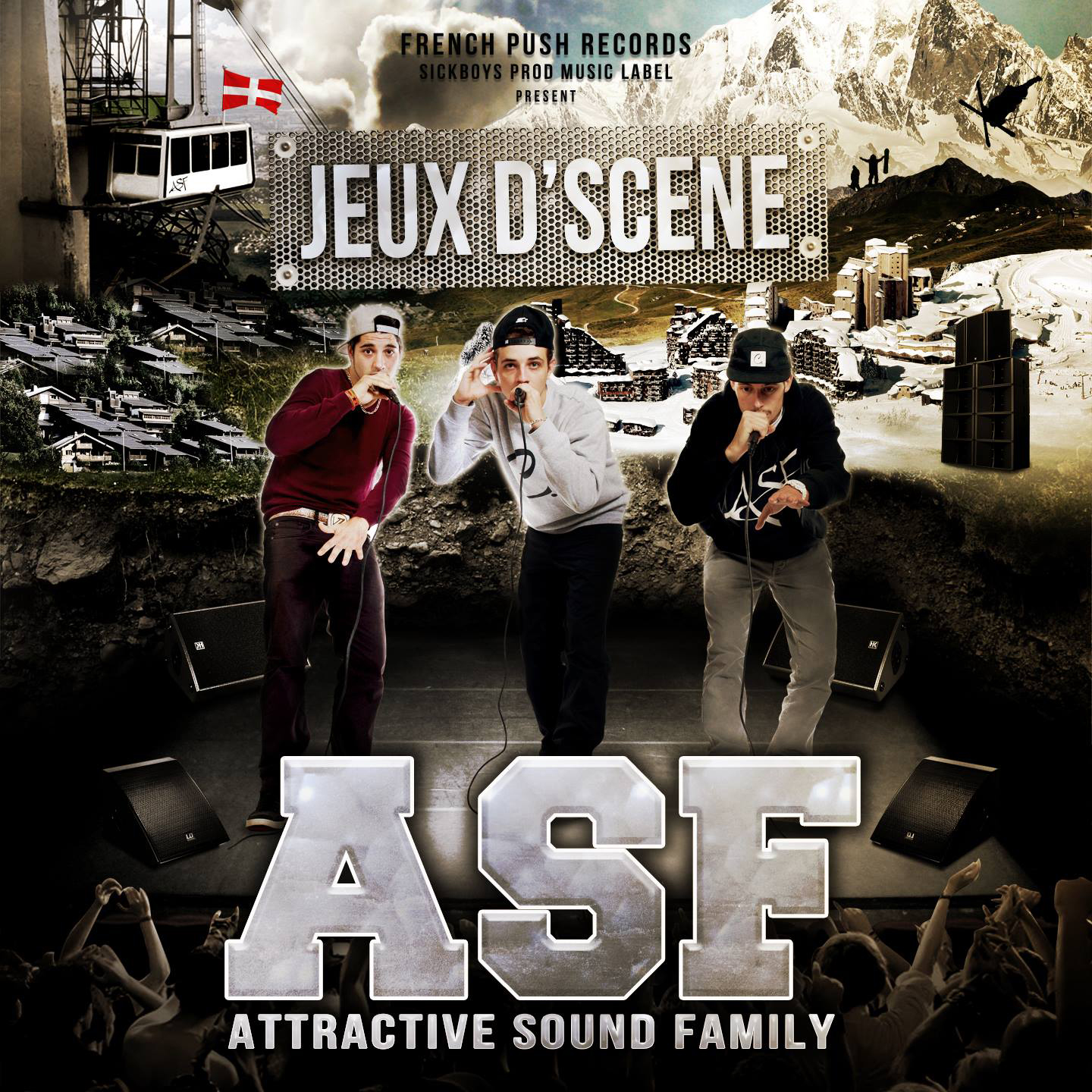 Cover de l'EP de ASF - Jeux de scène. Réalisé par Loseou