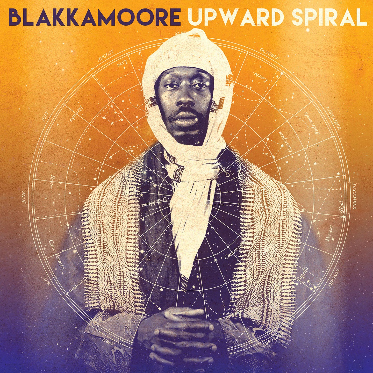 Cover de l'album de Blakkamoore - Upward Spiral. Réalisé par Loseou