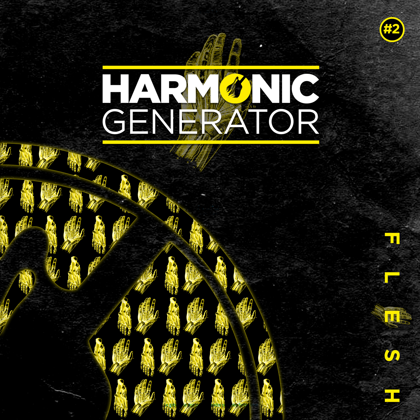 Cover de l'EP d'Harmonic Generator - Flesh. Réalisé par Loseou