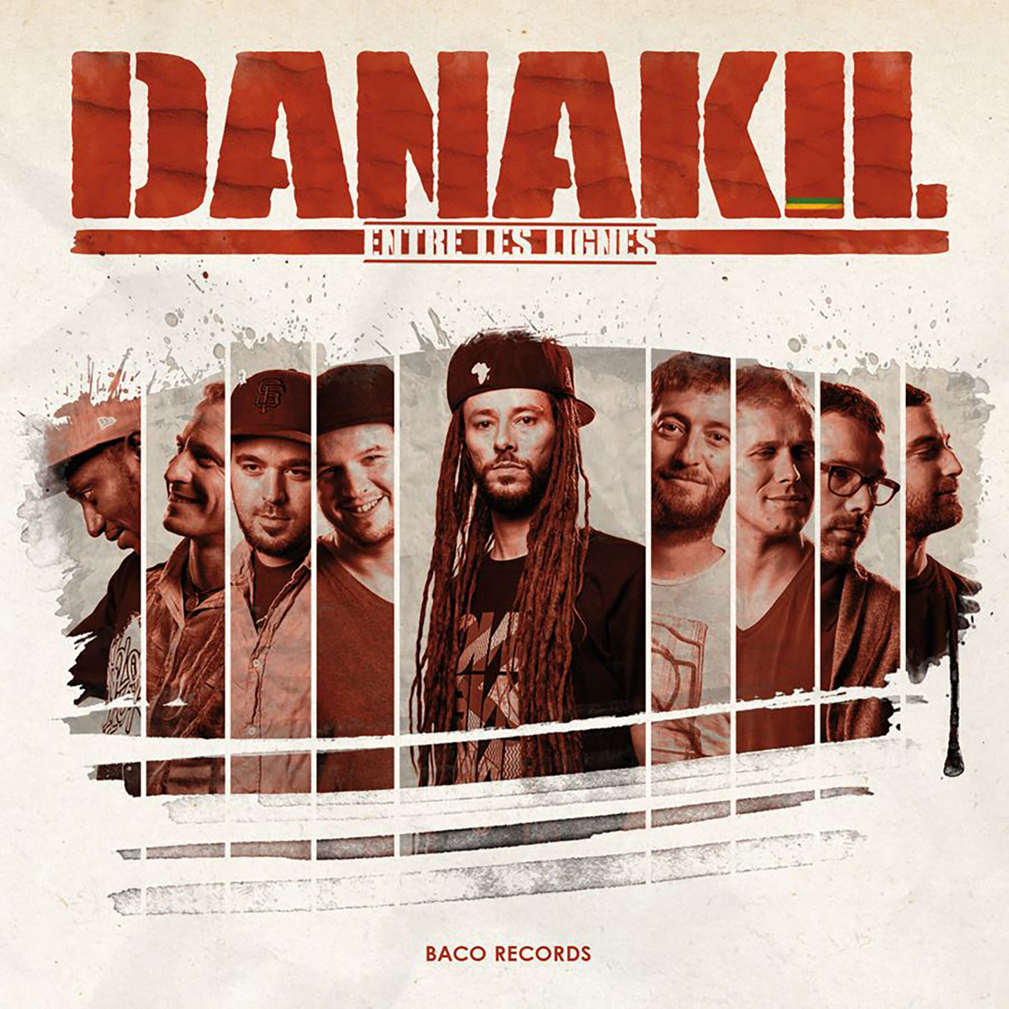 Cover de l'album de Danakil Entre les lignes. Réalisé par Loseou