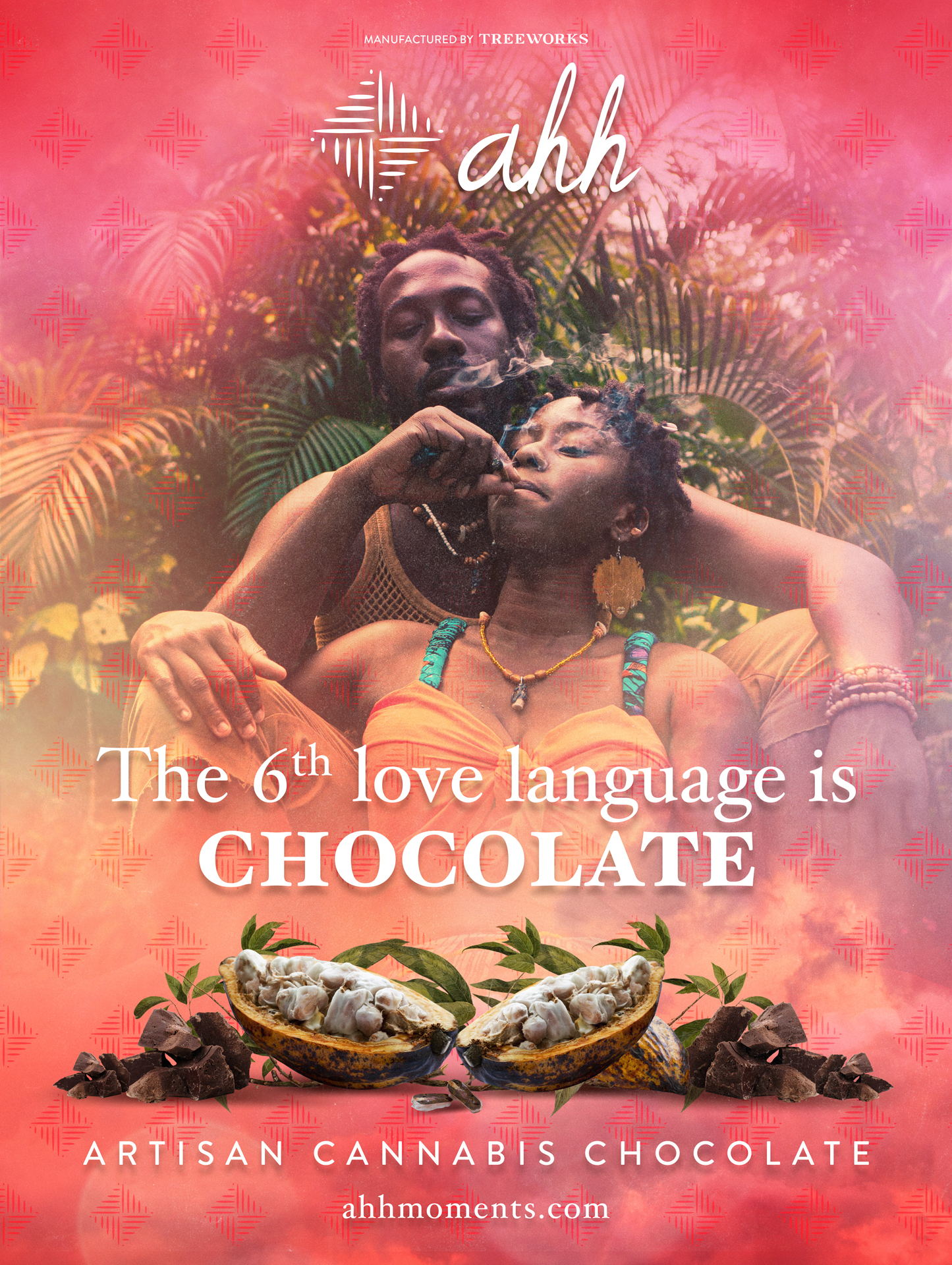 Poster et visuels réseaux sociaux pour Ahh - The 6th love is chocolate. Réalisé par Loseou