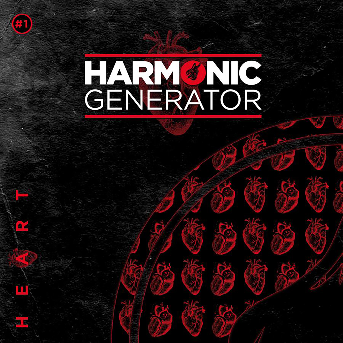 Cover de l'EP d'Harmonic Generator - Heart. Réalisé par Loseou