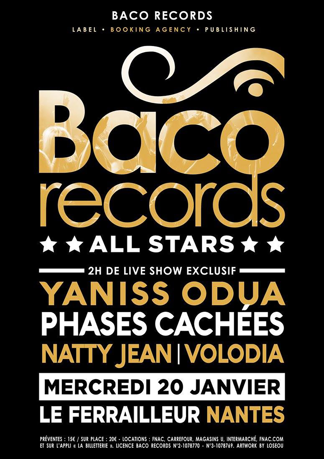 Poster et visuels réseaux sociaux pour Baco All Stars. Réalisé par Loseou