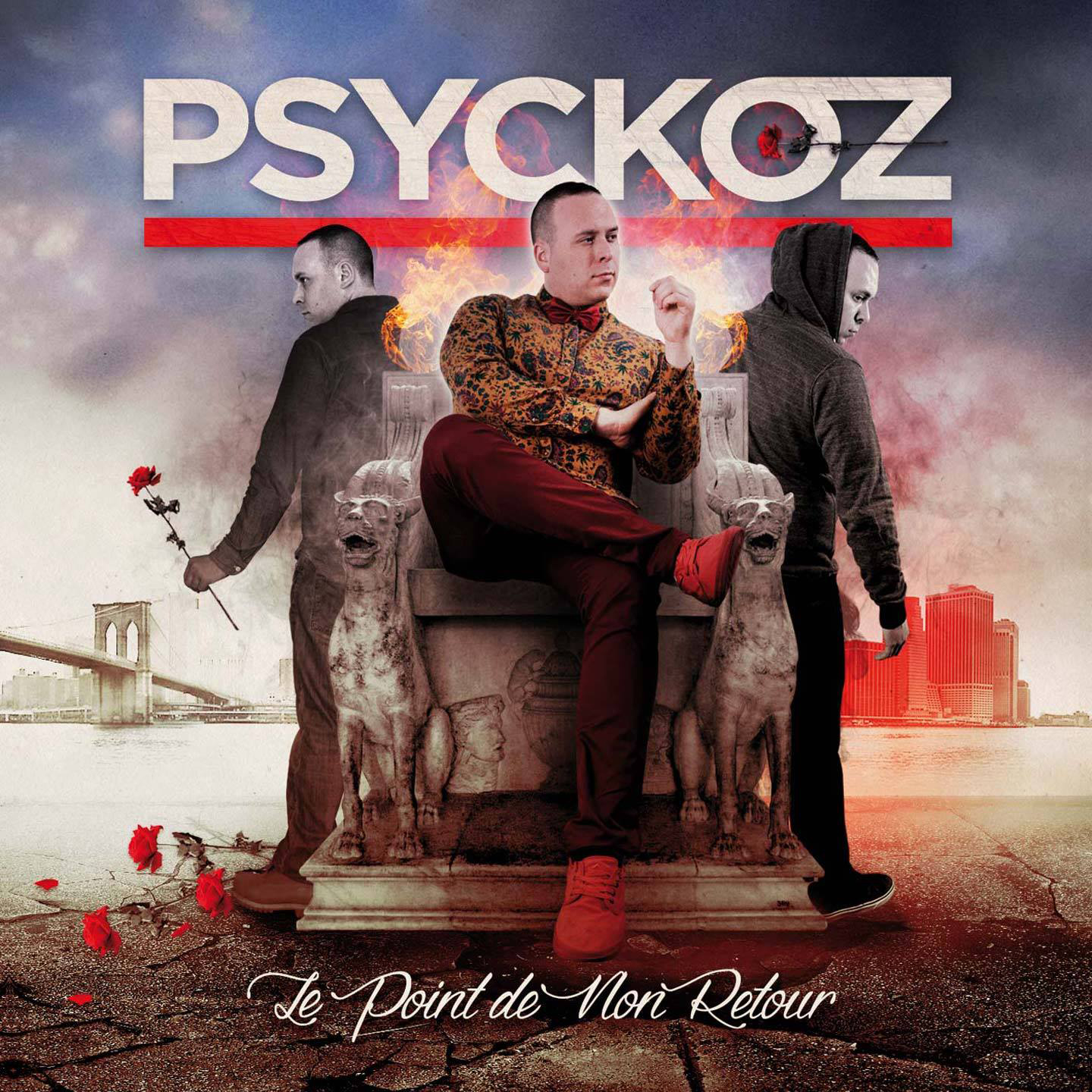 Cover de l'album de Psychoz - Point de non retour. Réalisé par Loseou