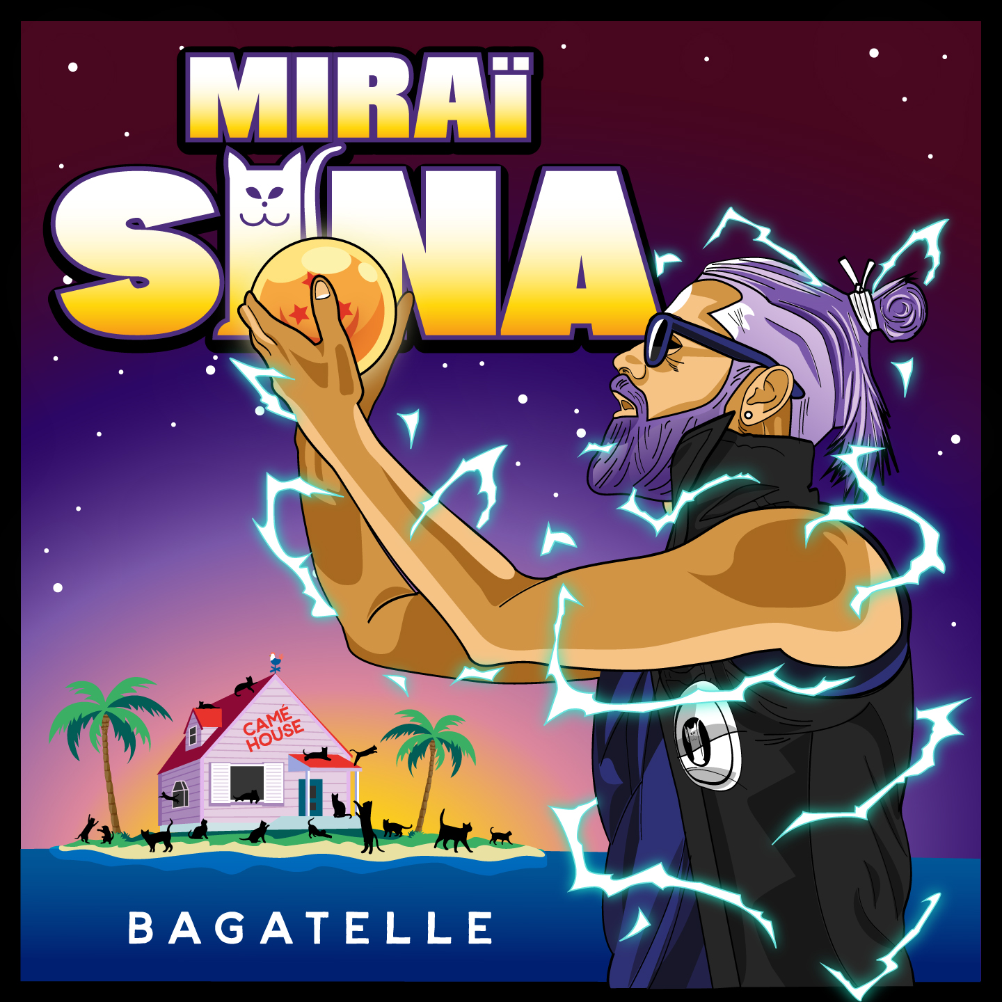 Cover du single de Miraï Sina -Bagatelle. Réalisé par Loseou