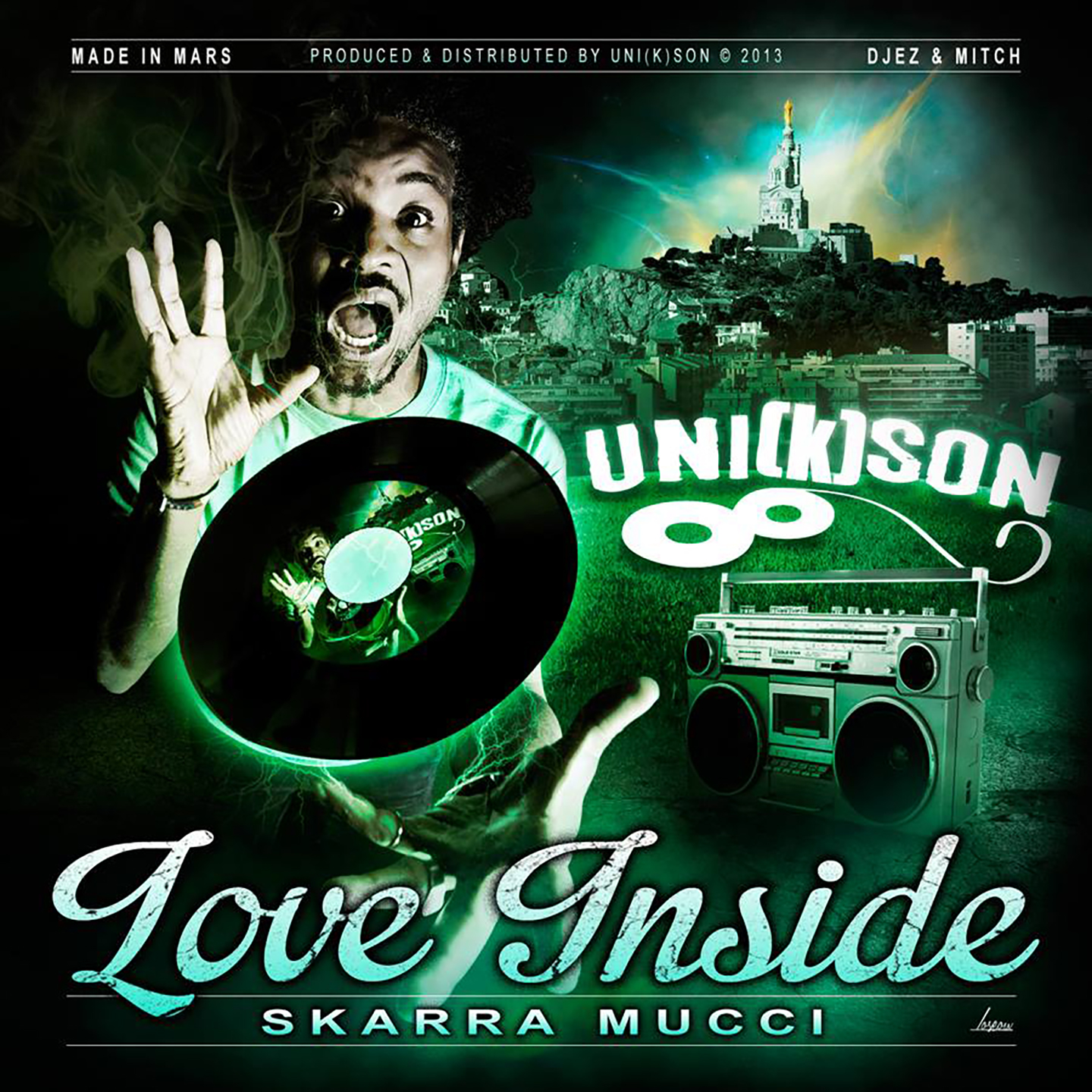 Cover du single de Skarra Mucci - Love Inside. Réalisé par Loseou
