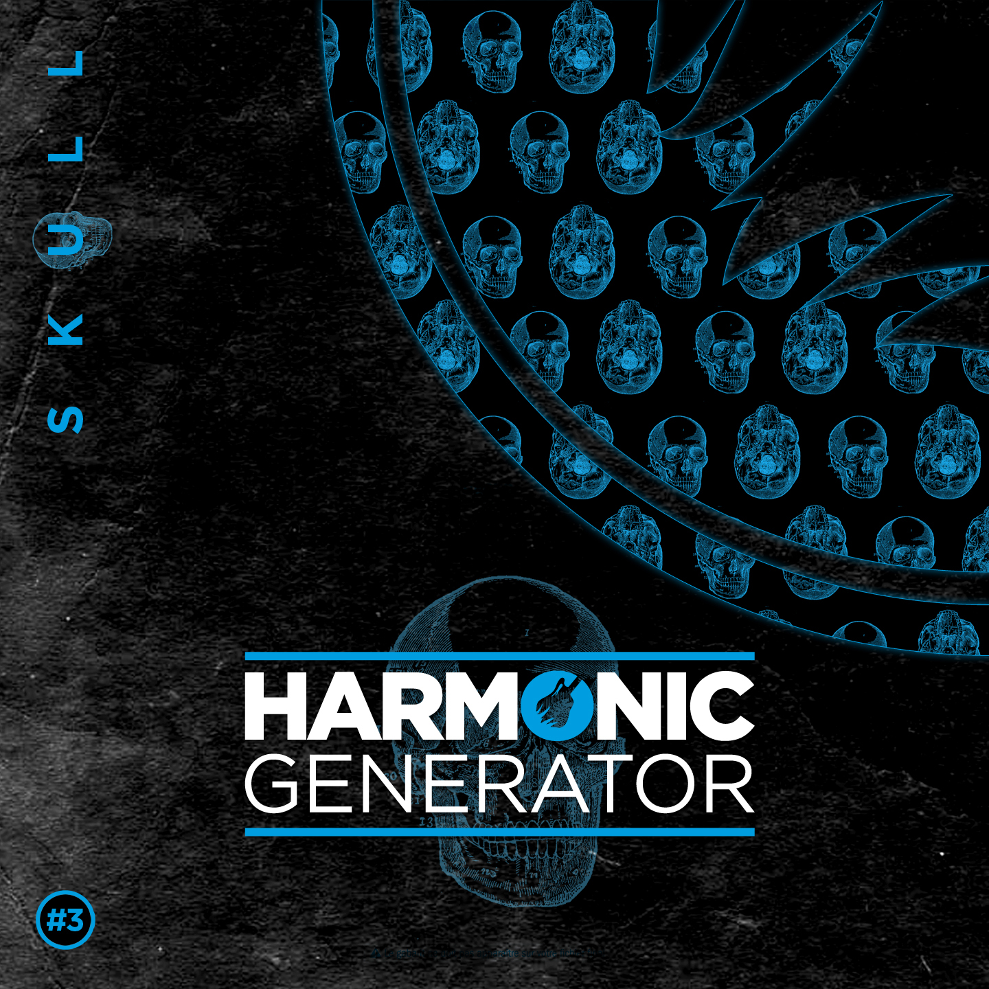 Cover de l'EP d'Harmonic Generator - Skull. Réalisé par Loseou