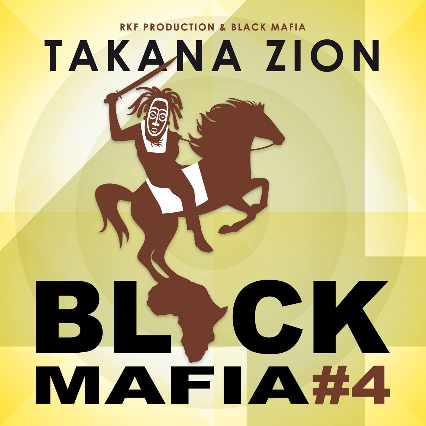 Cover de la mixtape de Takana Zion - Black Mafia #4. Réalisé par Loseou