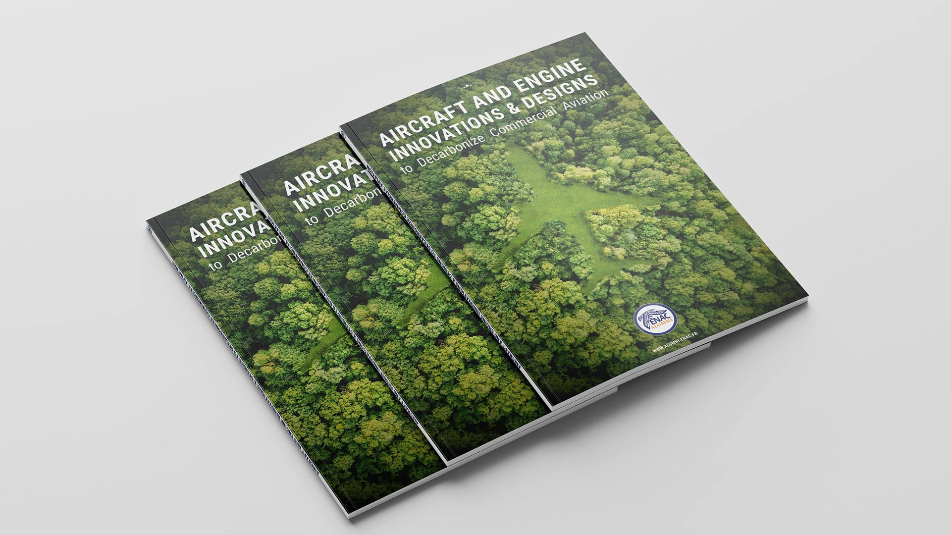 Brochure 140 page sur la décarbonisation de l'aviation civile par l'Enac Alumni