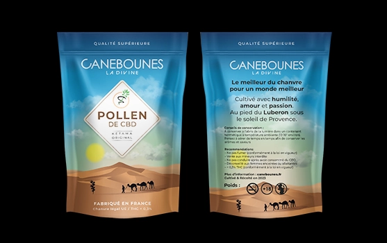 Packaging produit pour la marque Canebounes.