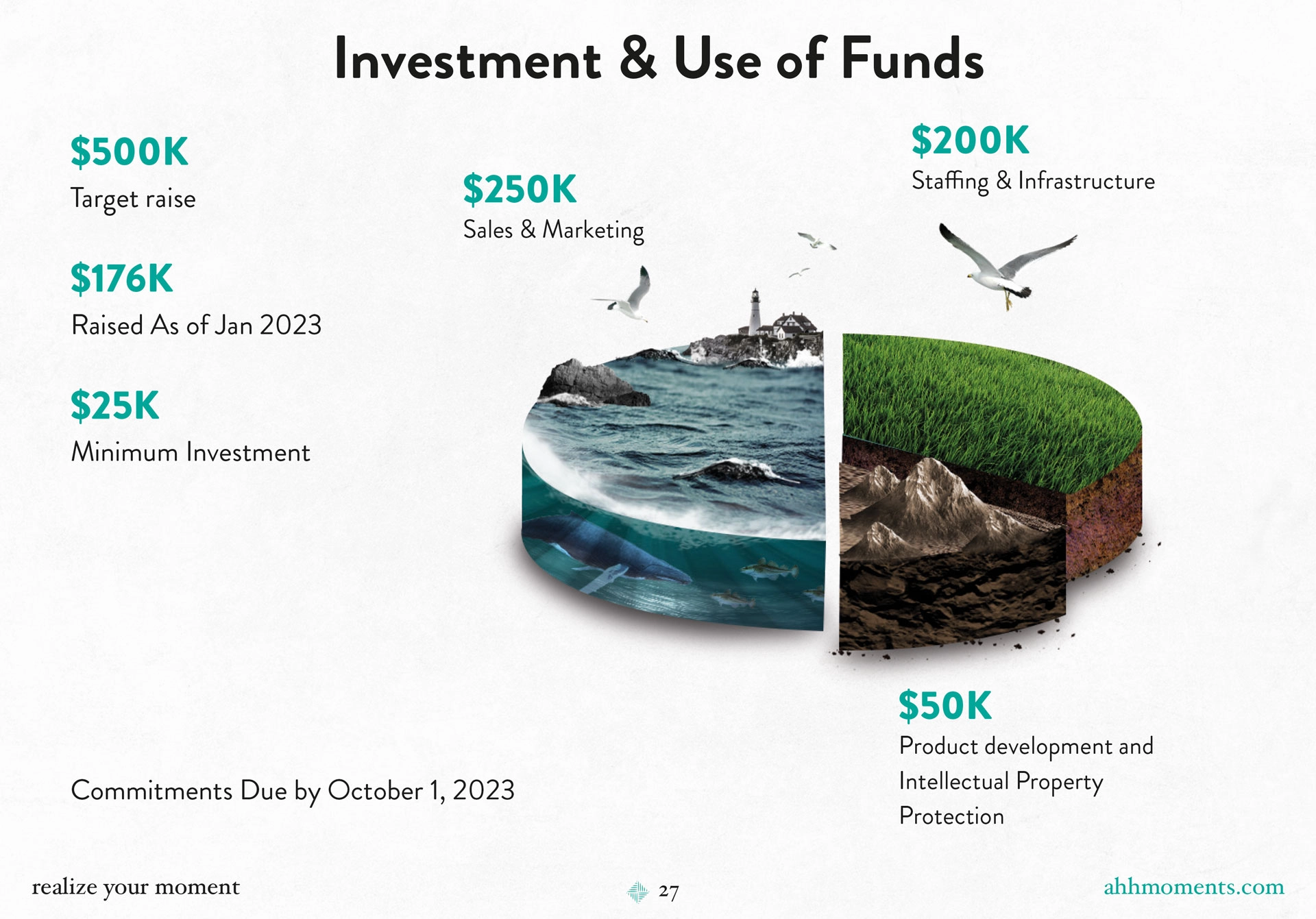 Infographie entreprise exemple pour la marque Ahh.