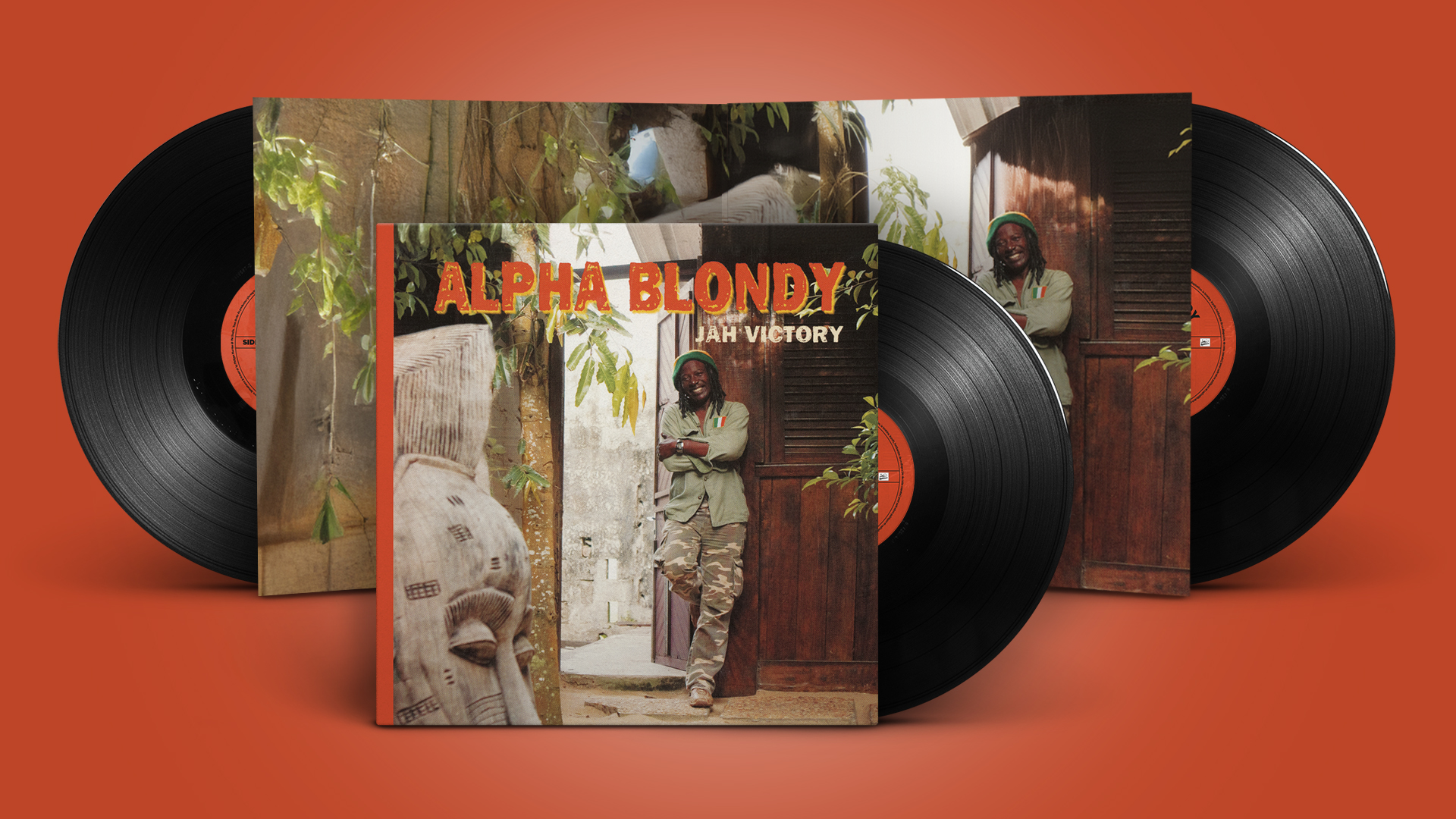 Pochette vinyle gatefold Alpha Blondy Jah Victory