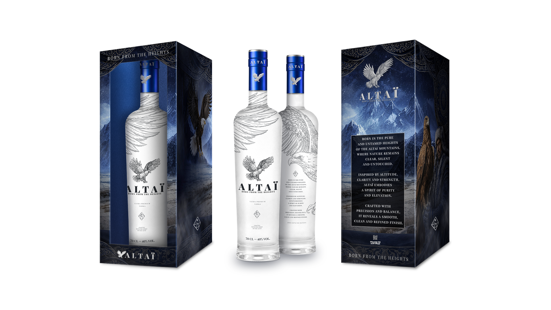 Packaging produit premium sur-mesure avec coffret et bouteille – design packaging luxe par directeur artistique