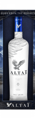 Coffret packaging de luxe pour vodka premium Altaï