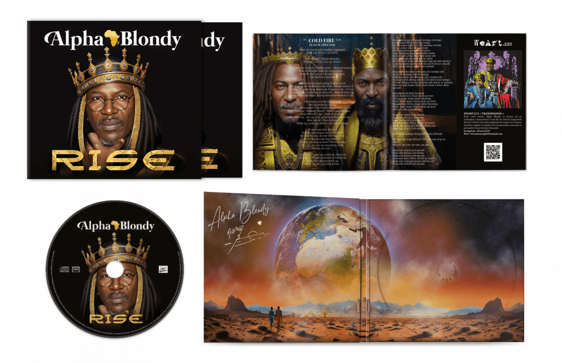Digipack et livret 12 pages Alpha Blondy Rize