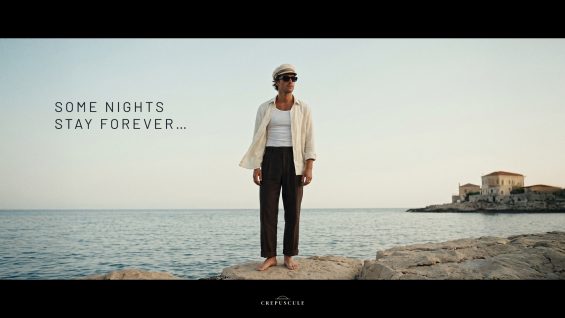 Publicité champagne premium Crépuscule
