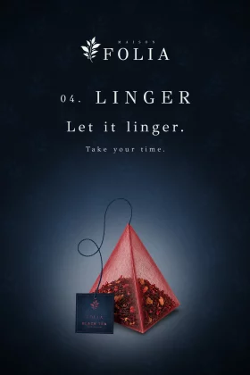 Design sachet thé baies sauvages - Rituel Linger