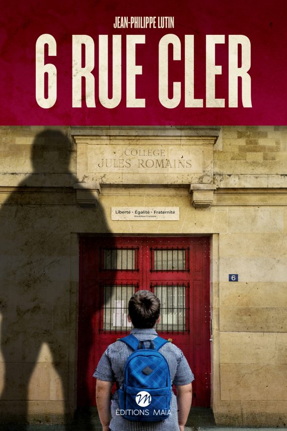 Couverture de livre 6 Rue Cler avec silhouette d’enfant et ombre projetée