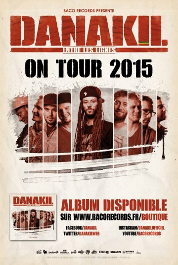 Affiche tournée Danakil Entre les lignes Affiche tournée Danakil Entre les lignes