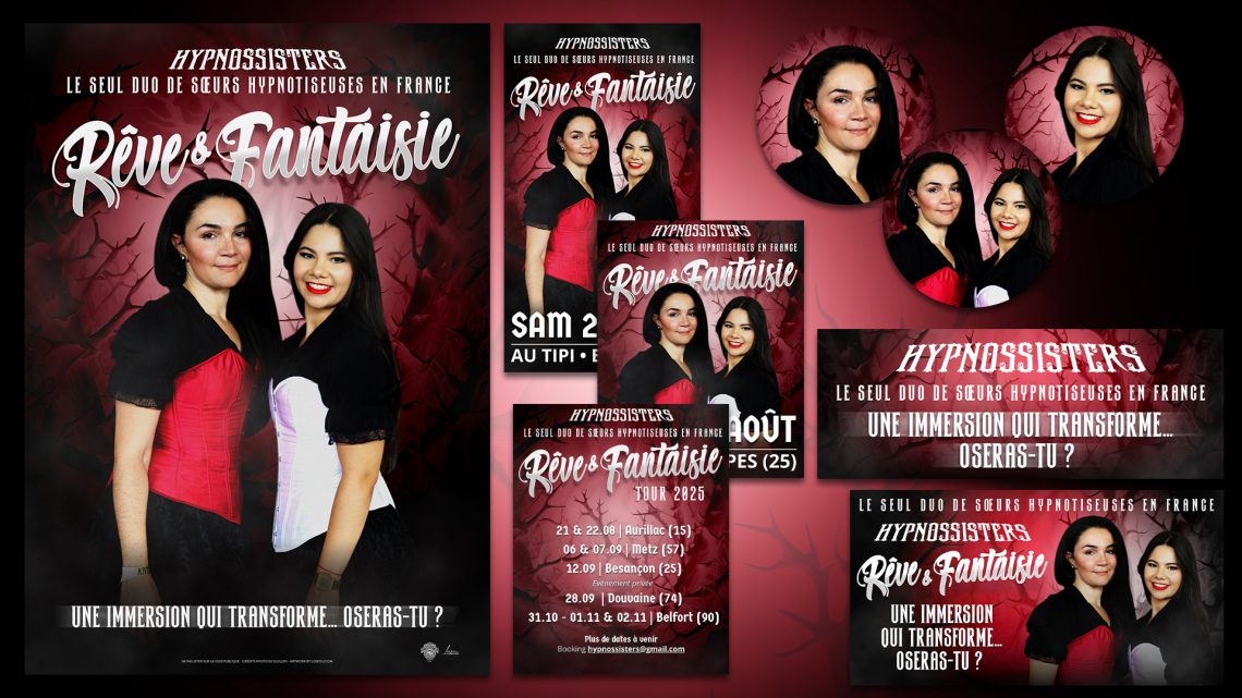 Hypnossisters – identité visuelle événementiel