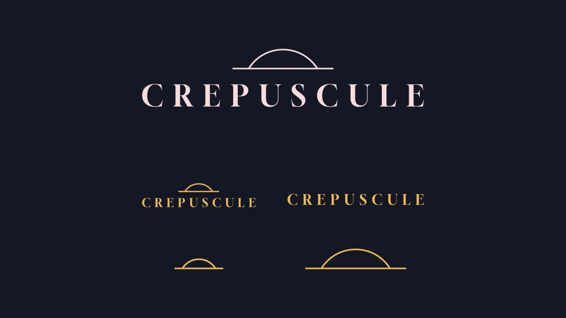 Logo Crépuscule - Identité visuelle champagne premium