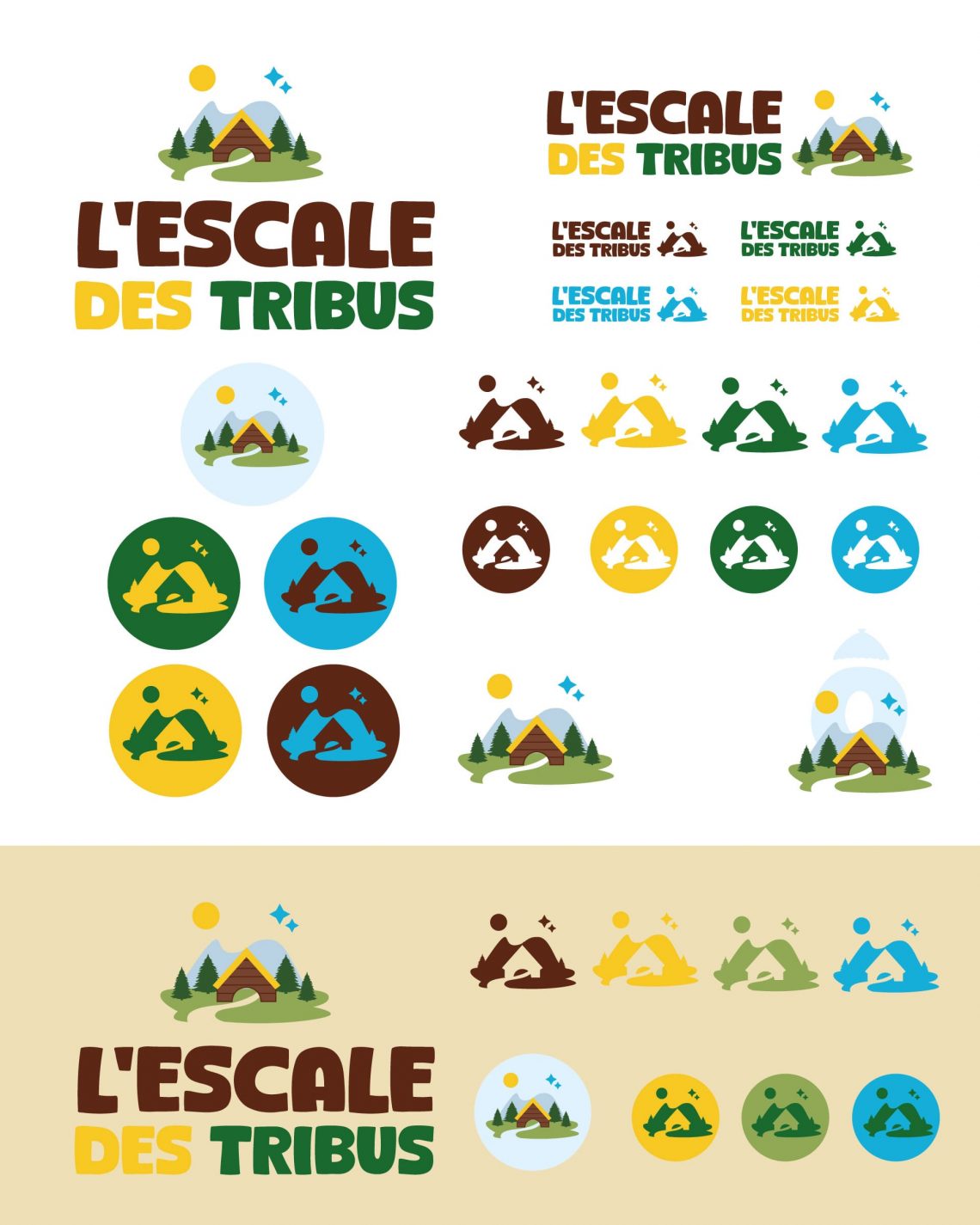 Logo & charte graphique l'escale des tribus