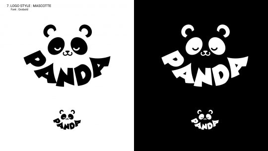 Logo mascotte représentant un personnage illustré servant d'emblème principal de l'identité visuelle