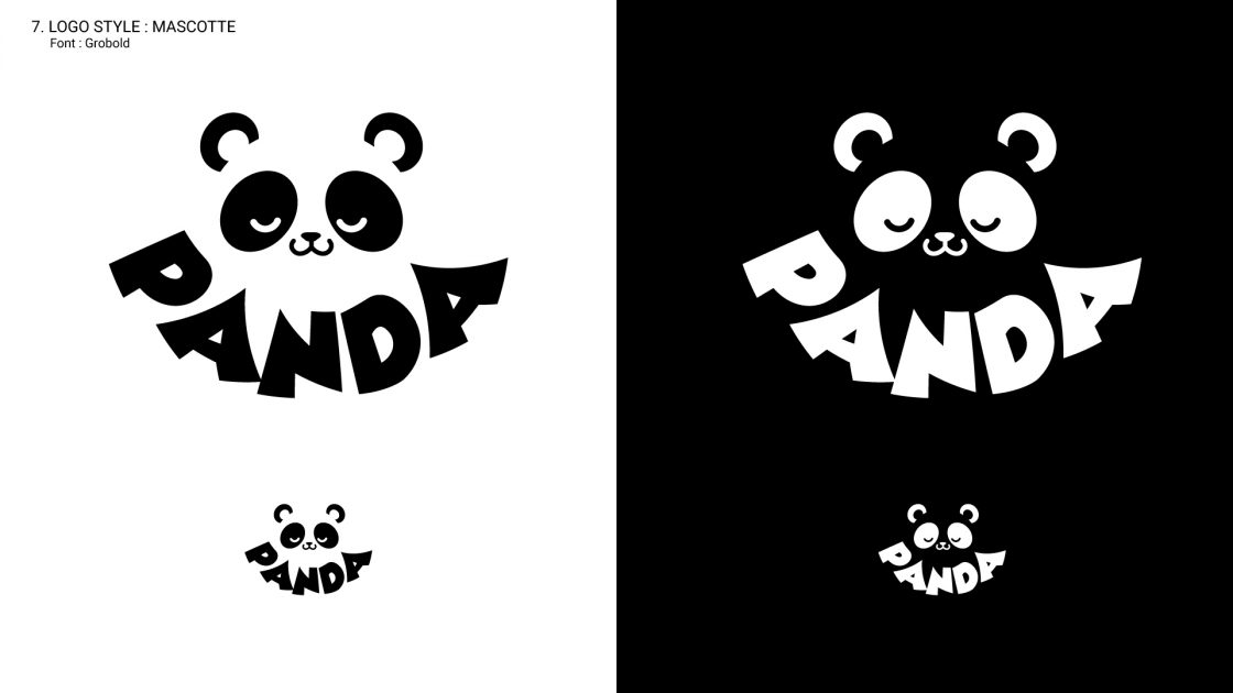 Logo mascotte représentant un personnage illustré servant d'emblème principal de l'identité visuelle