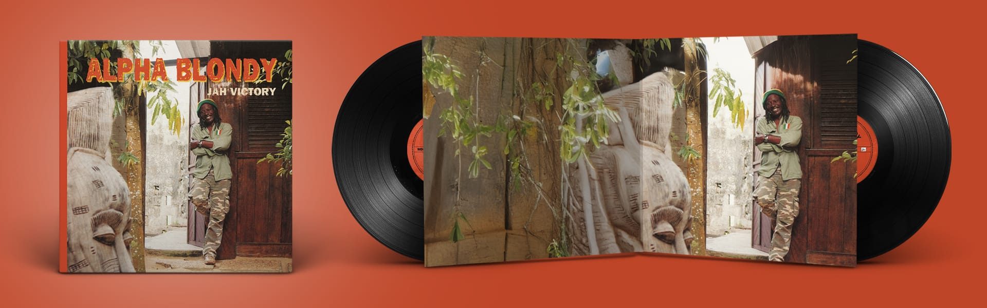 Pochette vinyle gatefold Alpha Blondy Jah Victory