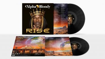 Alpha Blondy - Rise visuel réalisé par un graphiste musical : packaging vinyle, digipack et version digitale