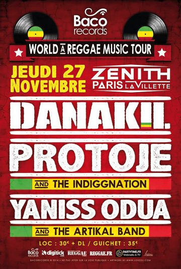 Poster Baco Music – World Reggae Music Tour Poster et visuels réseaux sociaux pour Baco Music - World Reggae Music Tour. Réalisé par Loseou