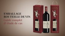 Emballage bouteille de vin en coffret carton avec fenêtre – design premium Château d’Angelot, guide complet et étude de cas packaging vin
