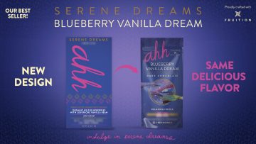 Visuel avant/après du relooking packaging produit pour une gamme de chocolats haut de gamme, mettant en valeur le nouveau design et l’illustration artistique.