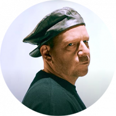 Portrait Rockin' Squat artiste ayant collaboré avec le graphiste musical Loseou