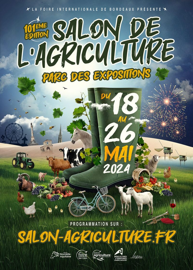 Affiche abribus pour le Salon de l'Agriculture de Bordeaux