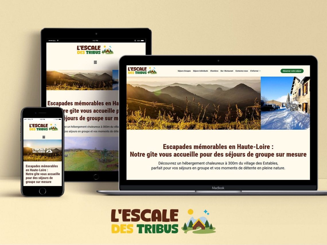 Site web SEO Friendly l'Escale des tribus