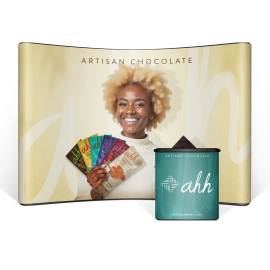 Totem et stand PLV sur mesure pour salon et événement professionnel