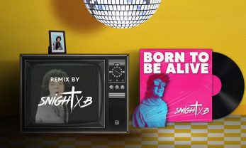 Visuel animé pour YouTube Born to be alive remix