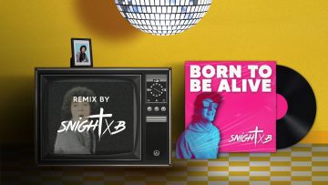 Visuel animé pour YouTube Born to be alive remix