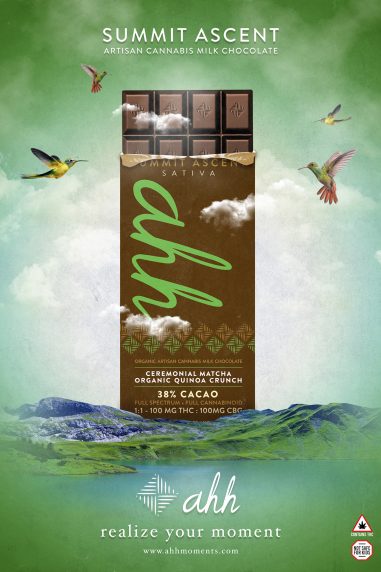 Affiche produit – chocolat Summit Ascent Graphiste affiche à Bordeaux – création graphique pour packaging Summit Ascent