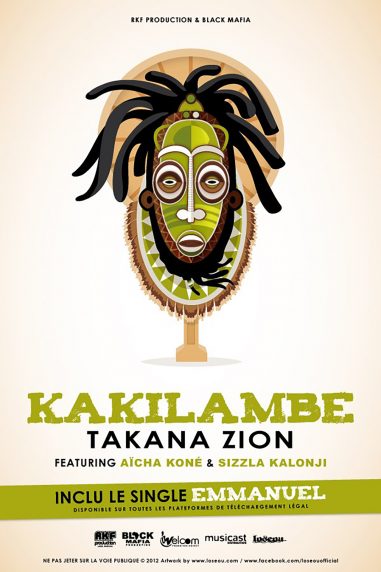 Affiche musicale – Kakilambe Takana Zion Graphiste affiche à Bordeaux – création de l’affiche pour le single de Takana Zion 'Emmanuel'
