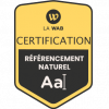 Badge de certification SEO délivré par la WAB