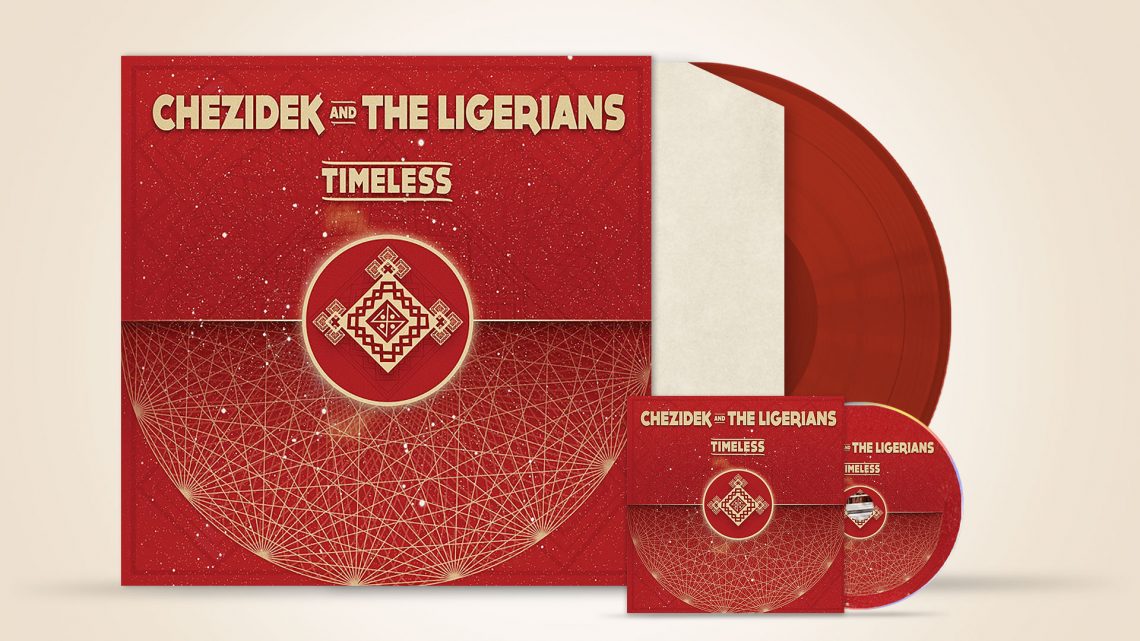 Packaging musical : pochette de l'album 'Timeless' pour Chezedek (Vinyle rouge, digital)