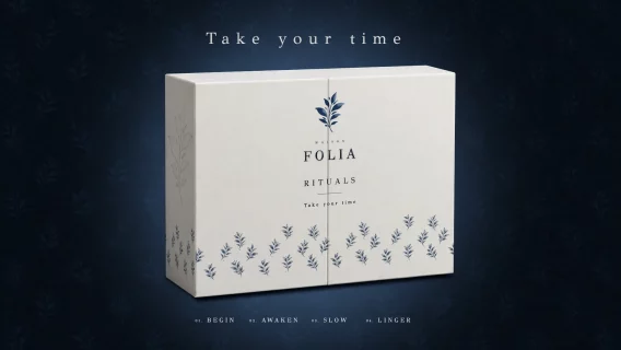 Coffret thé haut de gamme Maison Folia – Branding & packaging luxe