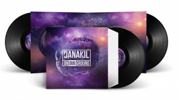 Danakil meets Ondubground visuel réalisé par un graphiste musical : packaging vinyle, digipack et version digitale