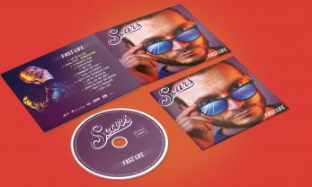 Mockup digipack 2 volets avec livret CD de l’album de Scars, création packaging musical sur mesure par Loseou