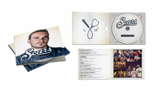 Digipack 2 volets avec livret CD - Scars - Je suis comme  ça