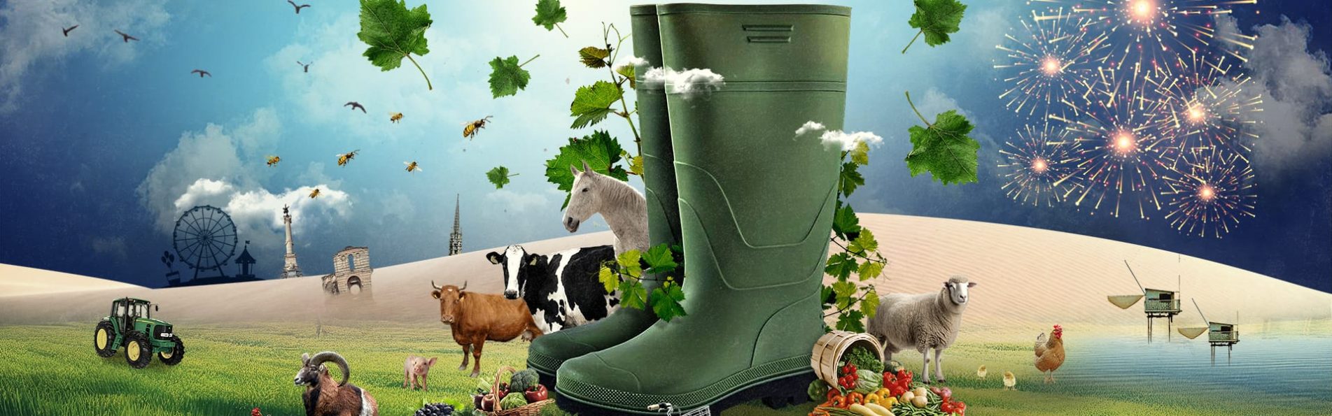 Affiche évènement du Salon de l'agriculture de Bordeaux.