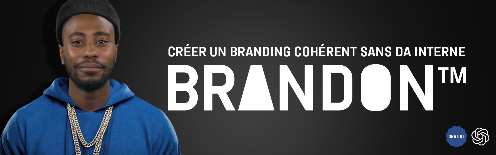 Header de l’article « Créer un branding cohérent sans directeur artistique interne » avec logo BRANDON™