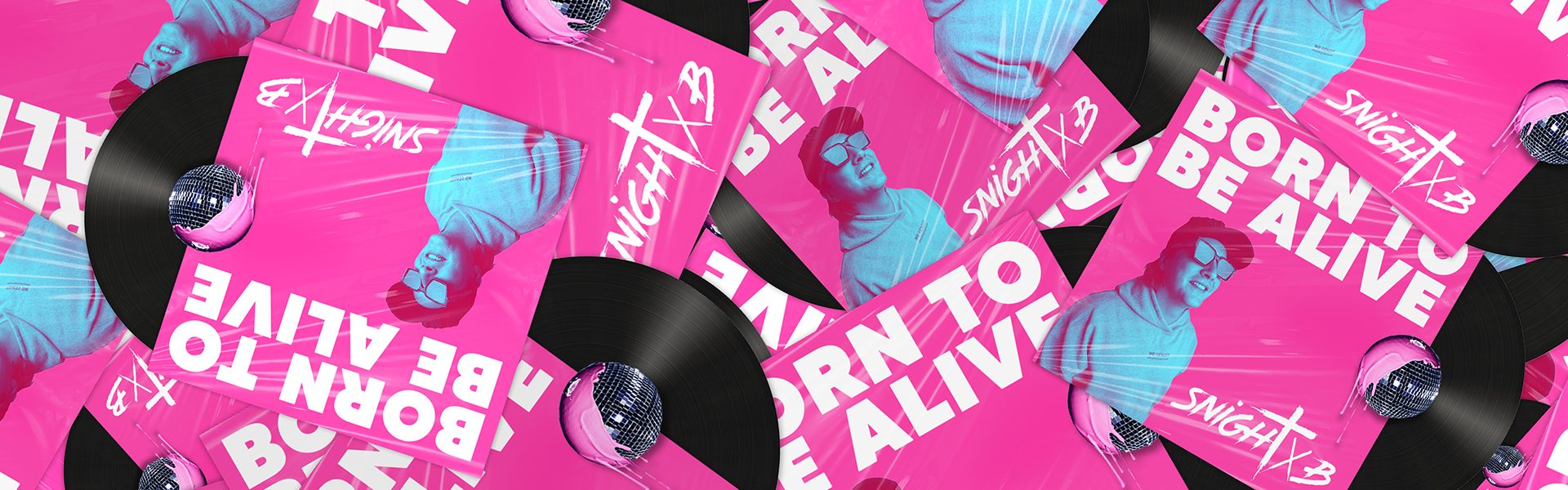 Pochette Single Born to be alive Remix Pochette single du remix officiel Born to be alive DJ Snight B
